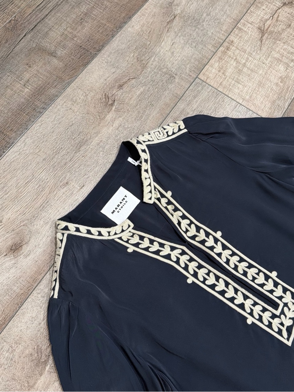 Isabel Marant Etoile Fadeli embroidered crepe tunic dress - Picture 6 of 12